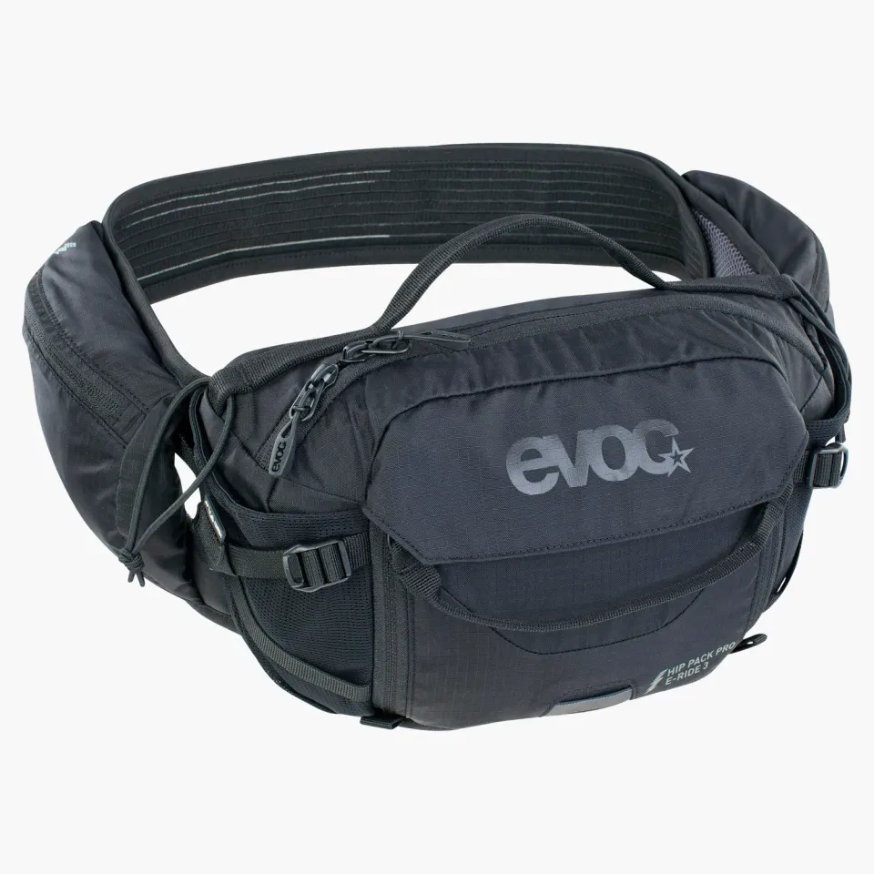 Evoc Hip Pack Pro E-Ride 3 hoftetaske sort ventileret