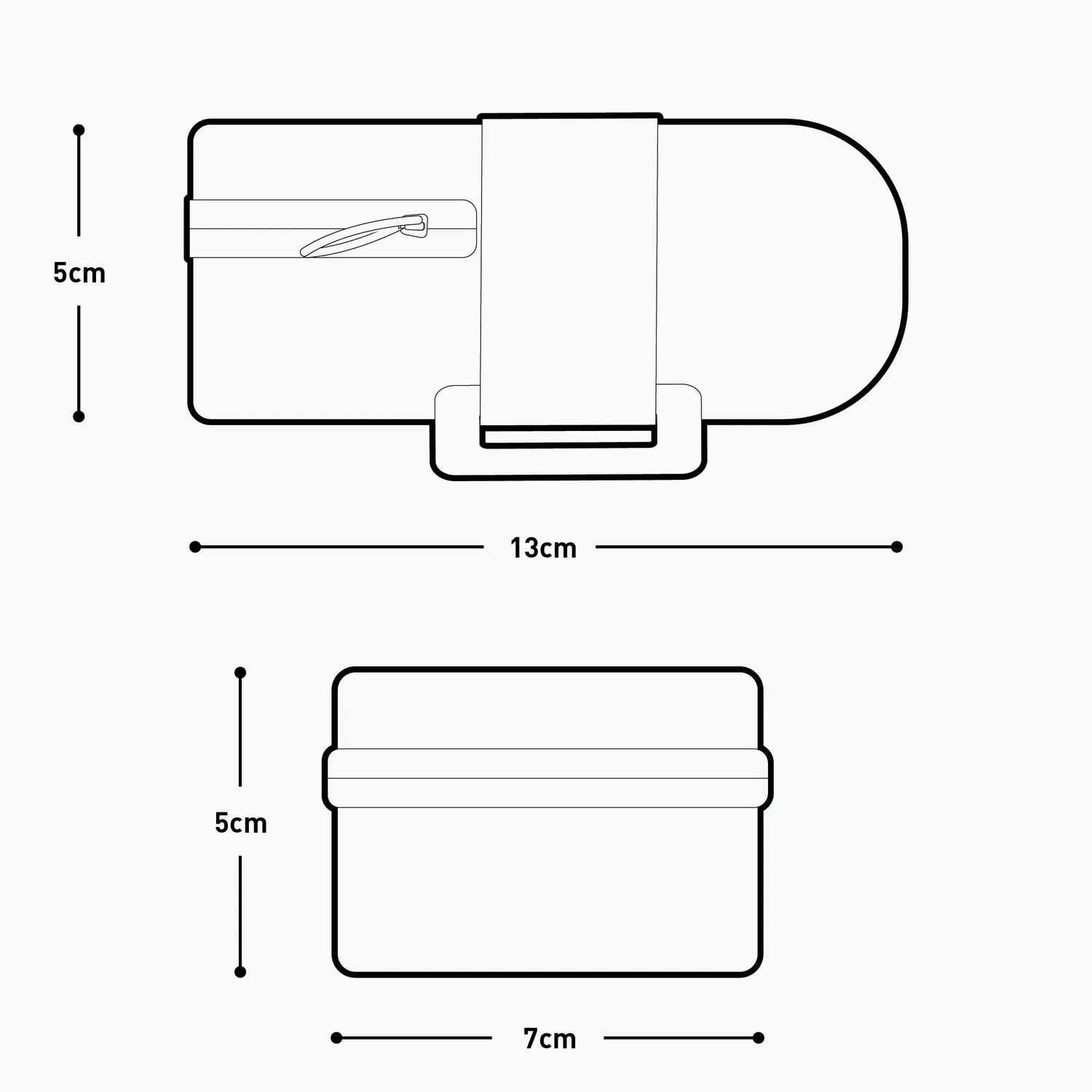 Evoc Seat Bag Ultra sadeltaske sort minimalistisk værktøj