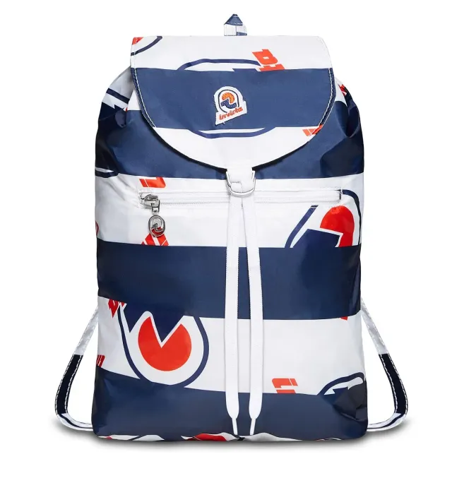 Invicta Minisac Graphic minirygsæk Logo Stripes Blue foldbar