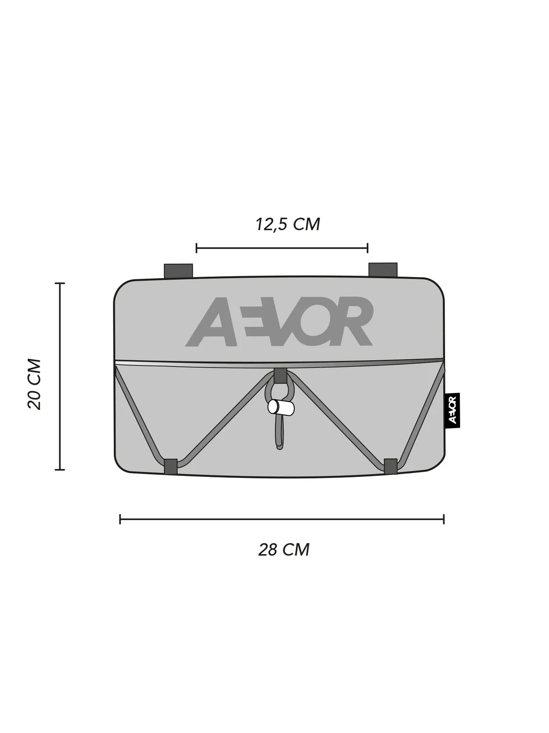 Aevor Bar Bag styr taske Proof Black vandafvisende