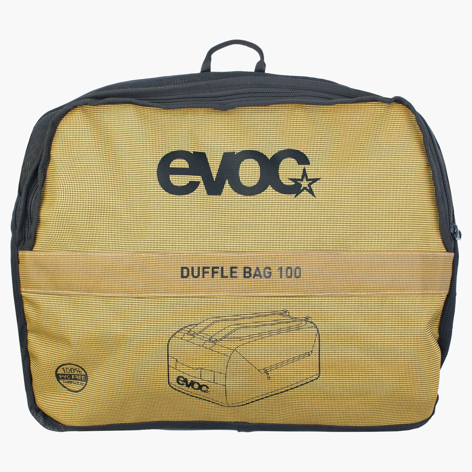 Evoc Duffle Bag 100 rejsetaske curry 100 liter – slidstærk