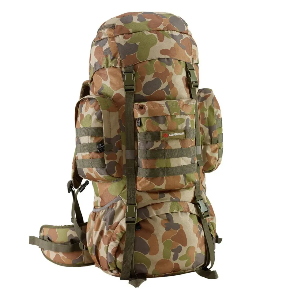 Caribee Platoon 70L vandrerygsæk auscam ramme
