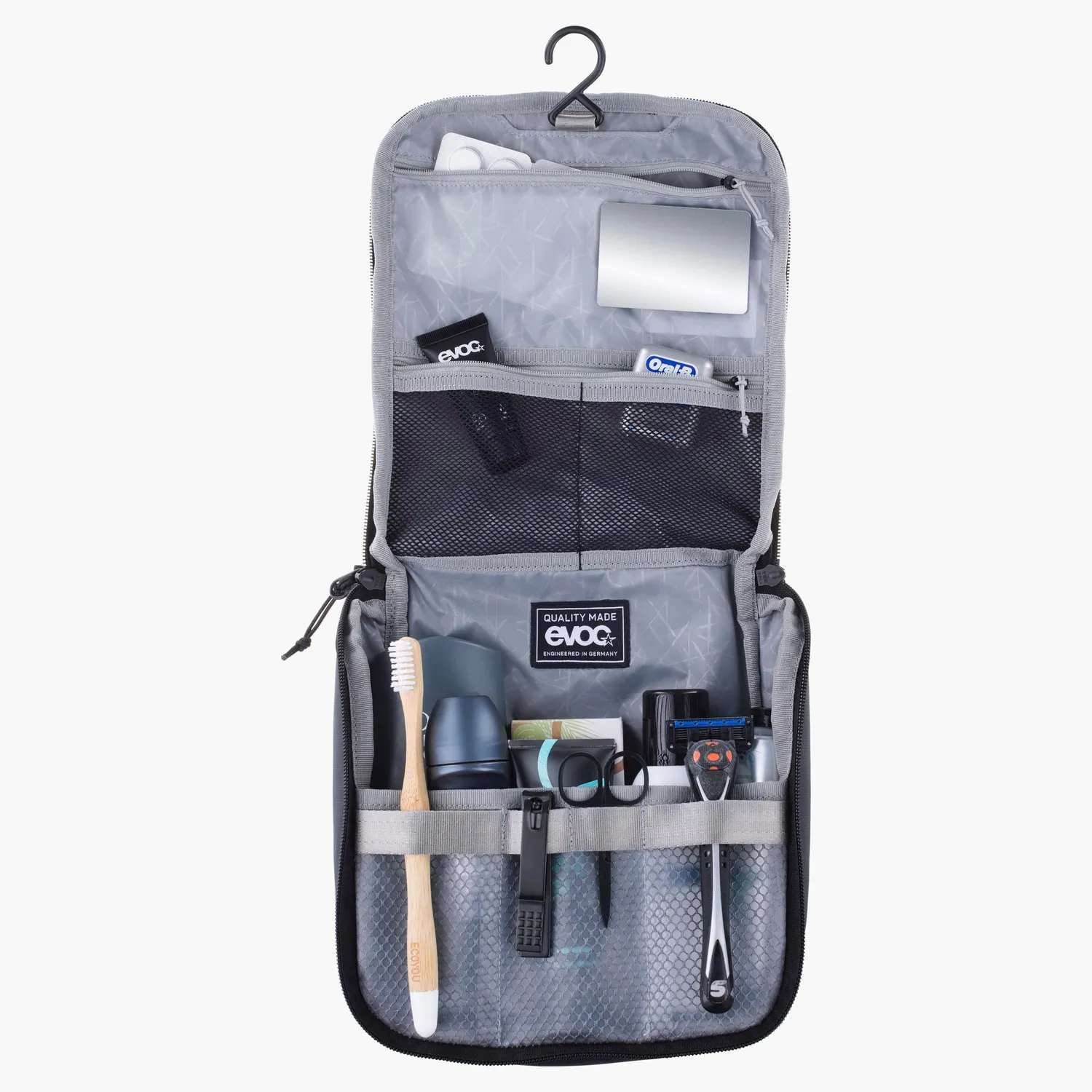 Evoc Wash Pouch toilettaske carbon grey rummelig