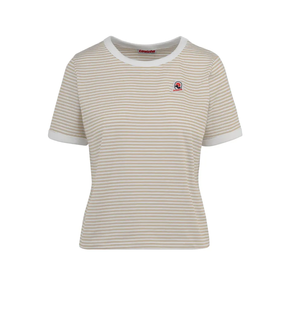 Invicta stribet T-shirt økologisk bomuld 105