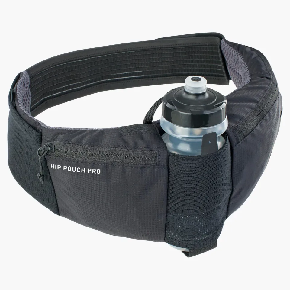Evoc Hip Pouch Pro bæltetaske sort – inkl. 0,55 l flaske