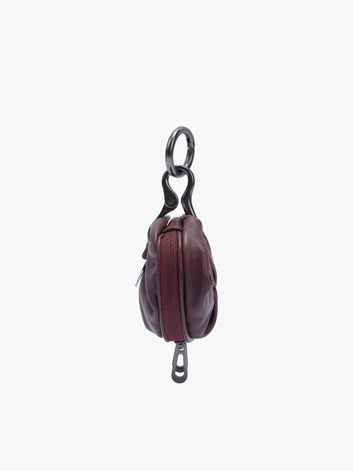 côte&ciel Aóos Nano Alias pouch burgundy læder