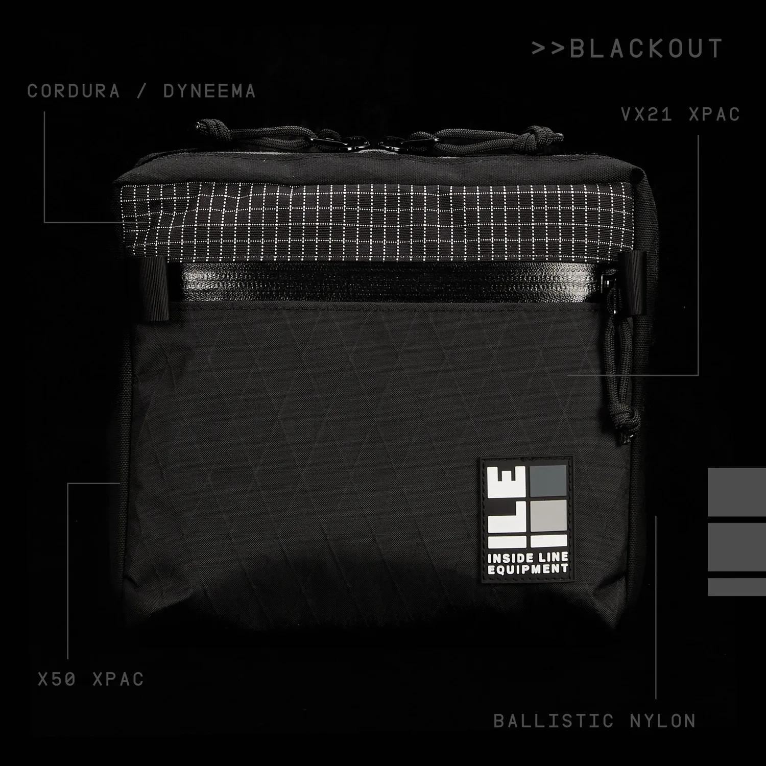Inside Line Equipment ORG_M_04 organizer Blackout med rem