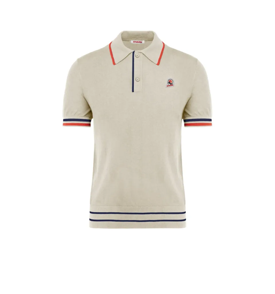 Invicta polo herre strik lyocell hvid