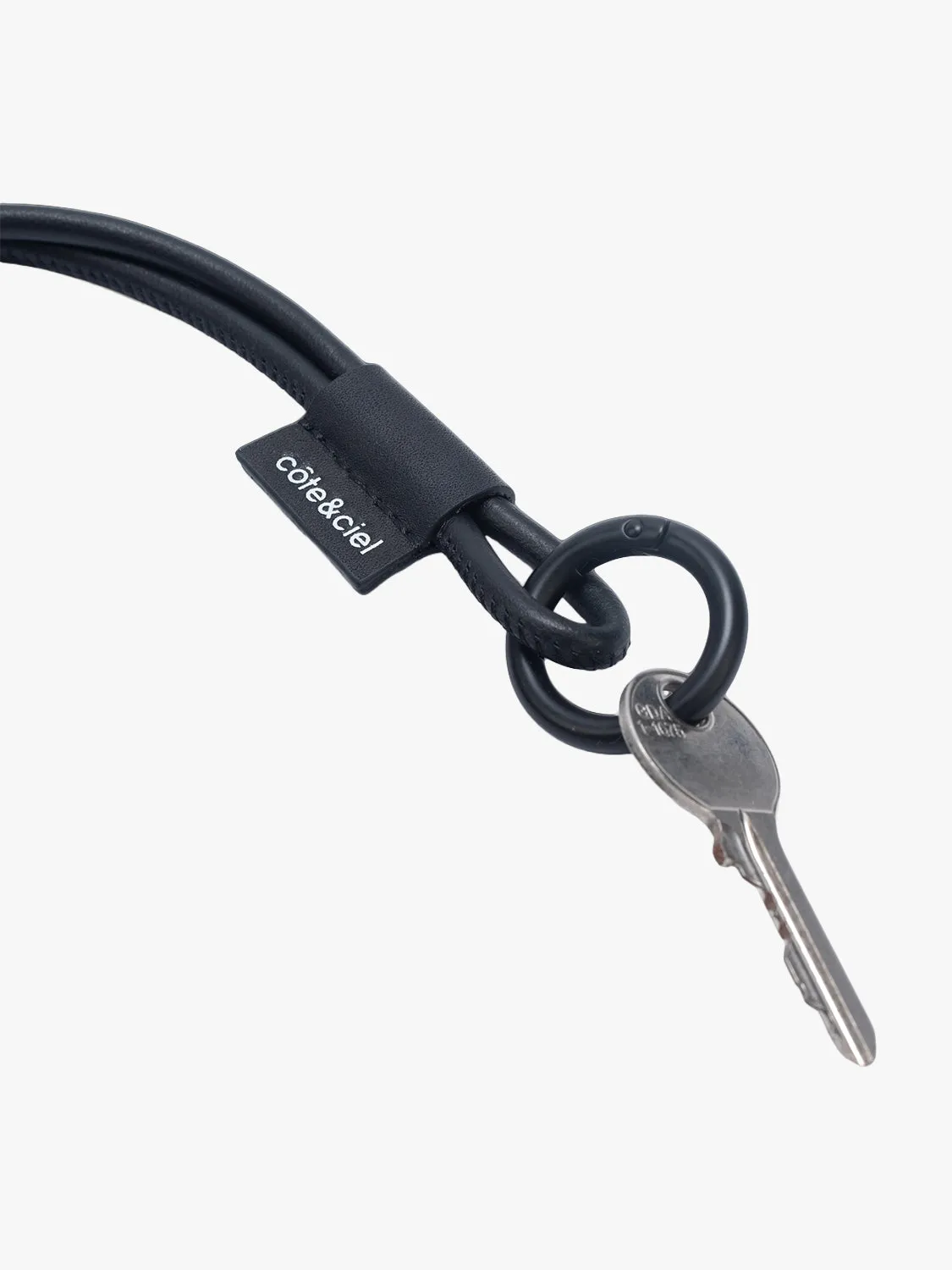 côte&ciel LetGo Cord S nøglesnor sort læder
