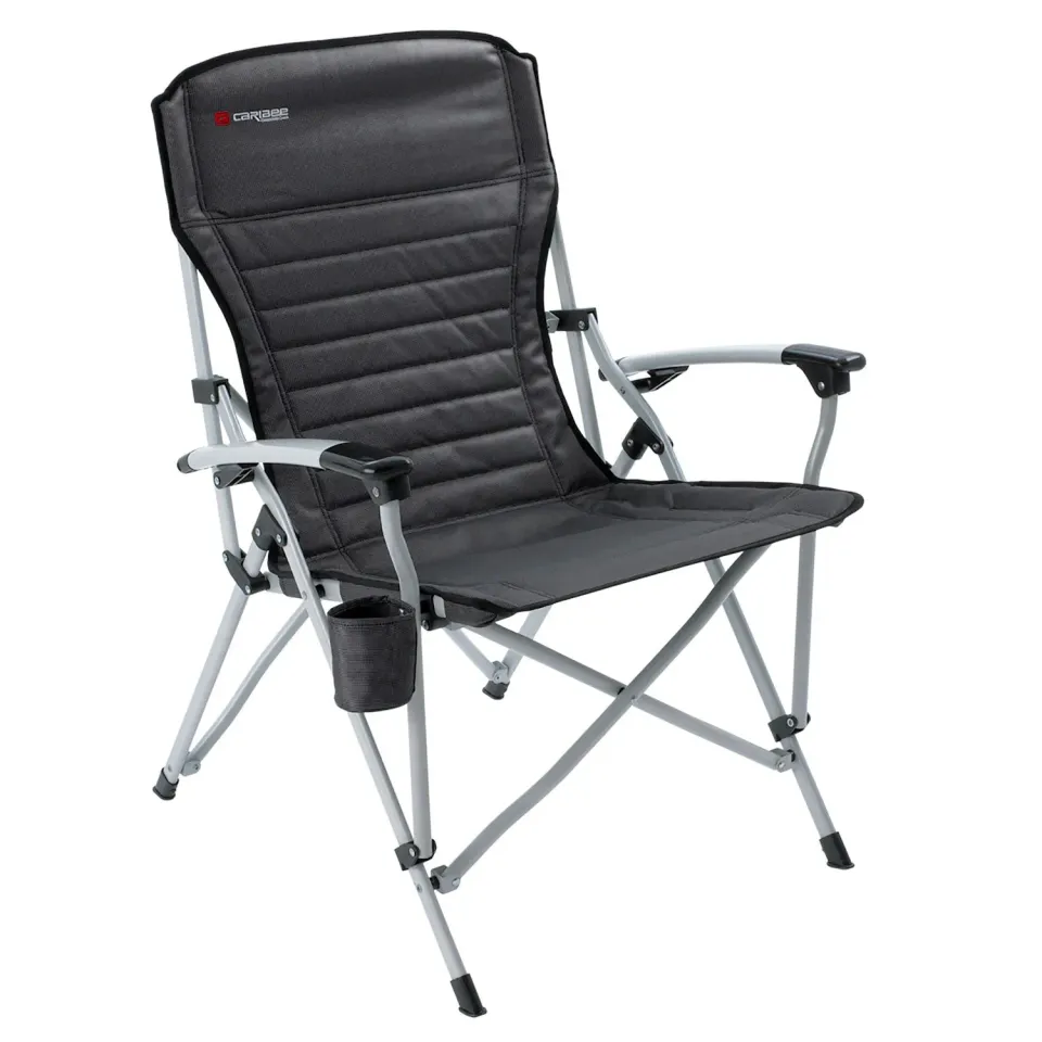 Caribee Crossover campingstol sort 150 kg polstret
