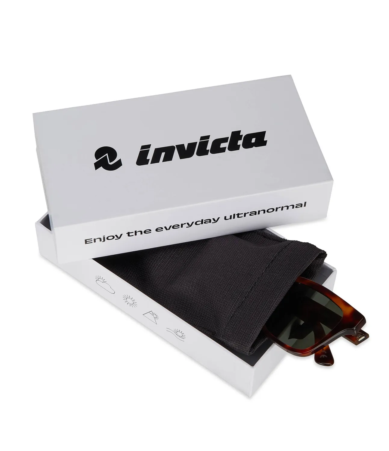 Invicta Solbriller acetat grønne linser