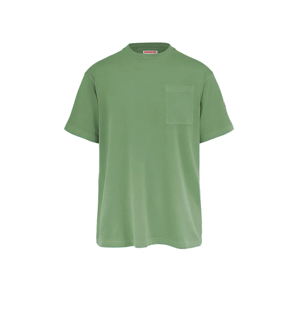 Invicta T-shirt brystlomme økologisk bomuld