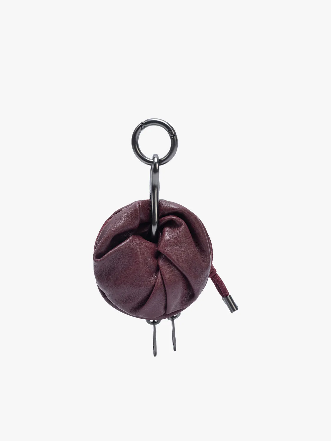 côte&ciel Aóos Nano Alias pouch burgundy læder