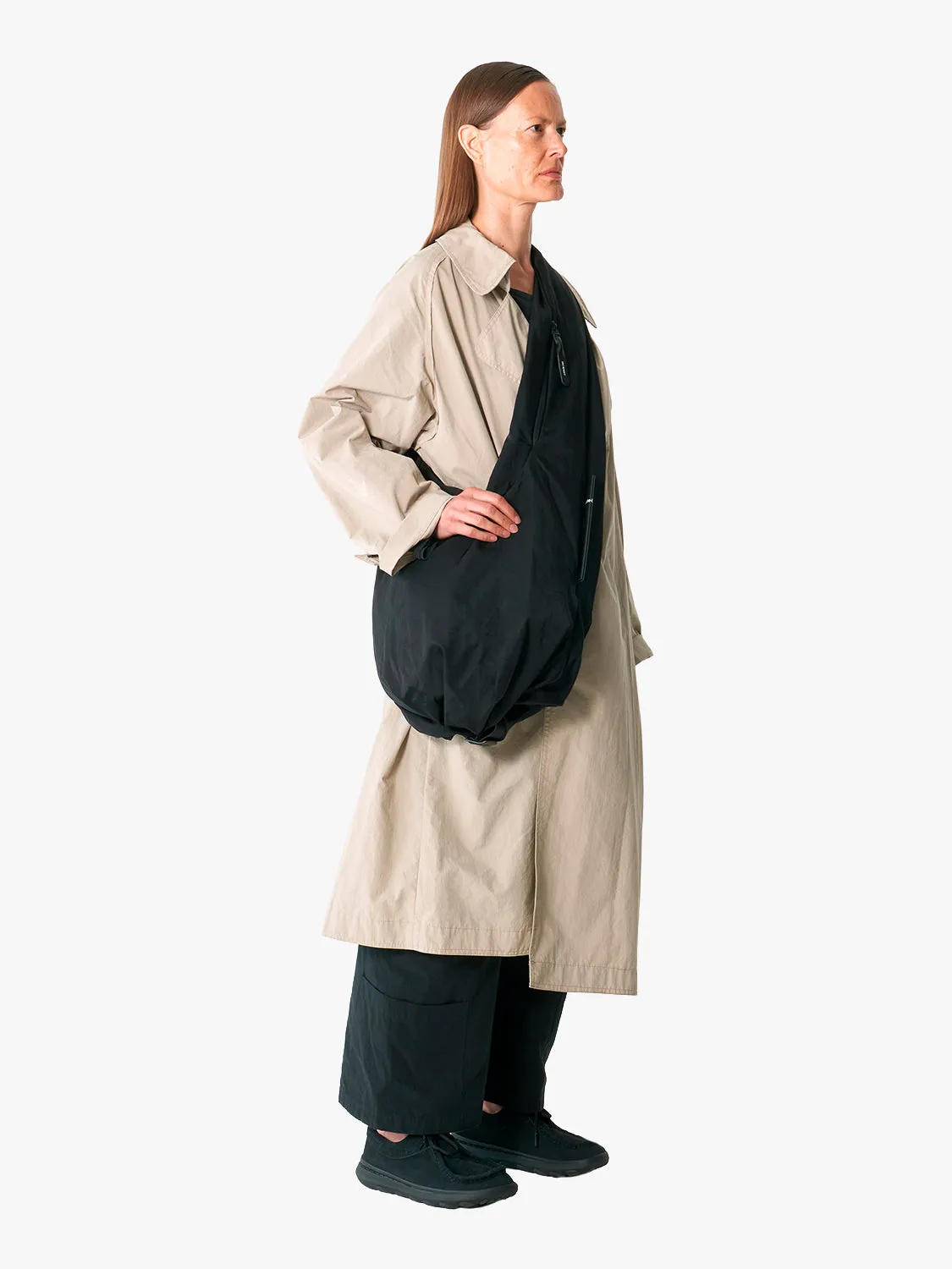 côte&ciel Hyco M Smooth Black skuldertaske sort 25L tote