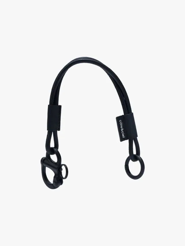 côte&ciel LetGo Cord S nøglesnor sort læder
