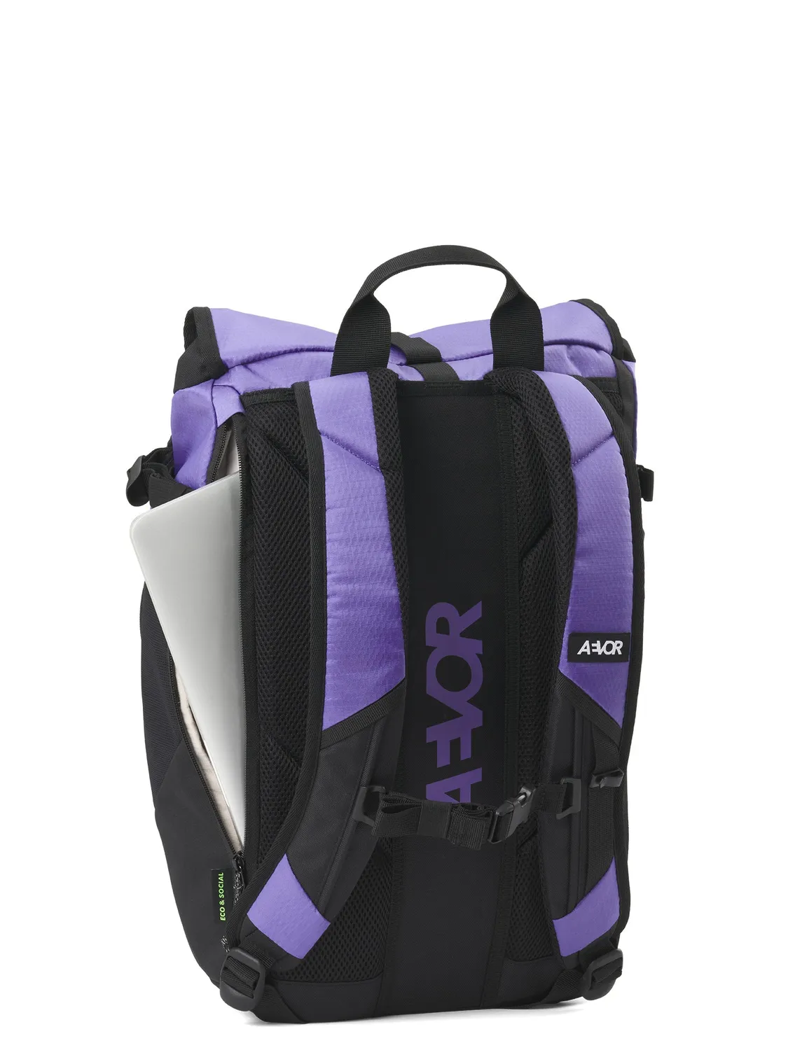 Aevor Roll Pack rygsæk Proof Purple udvidelig