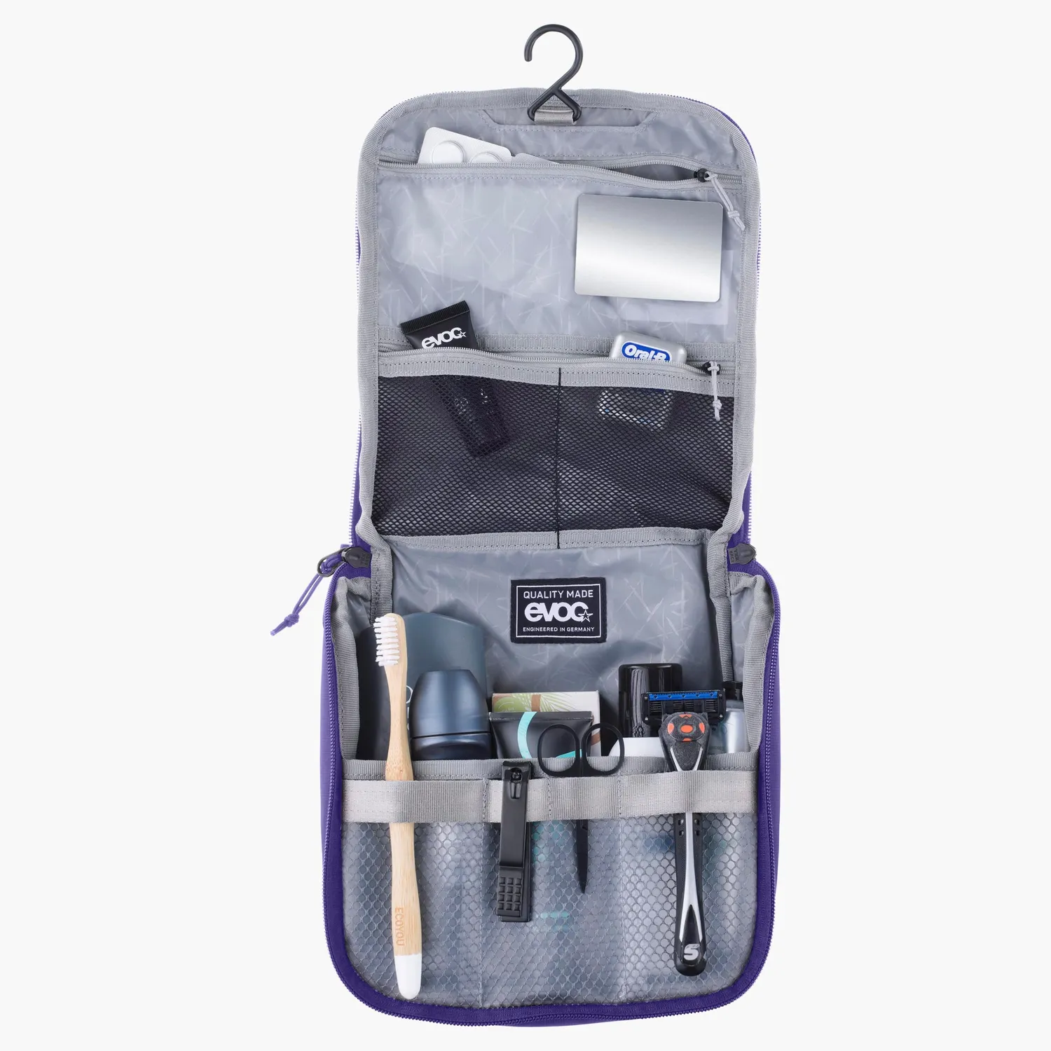 Evoc Wash Pouch toilettaske carbon grey rummelig