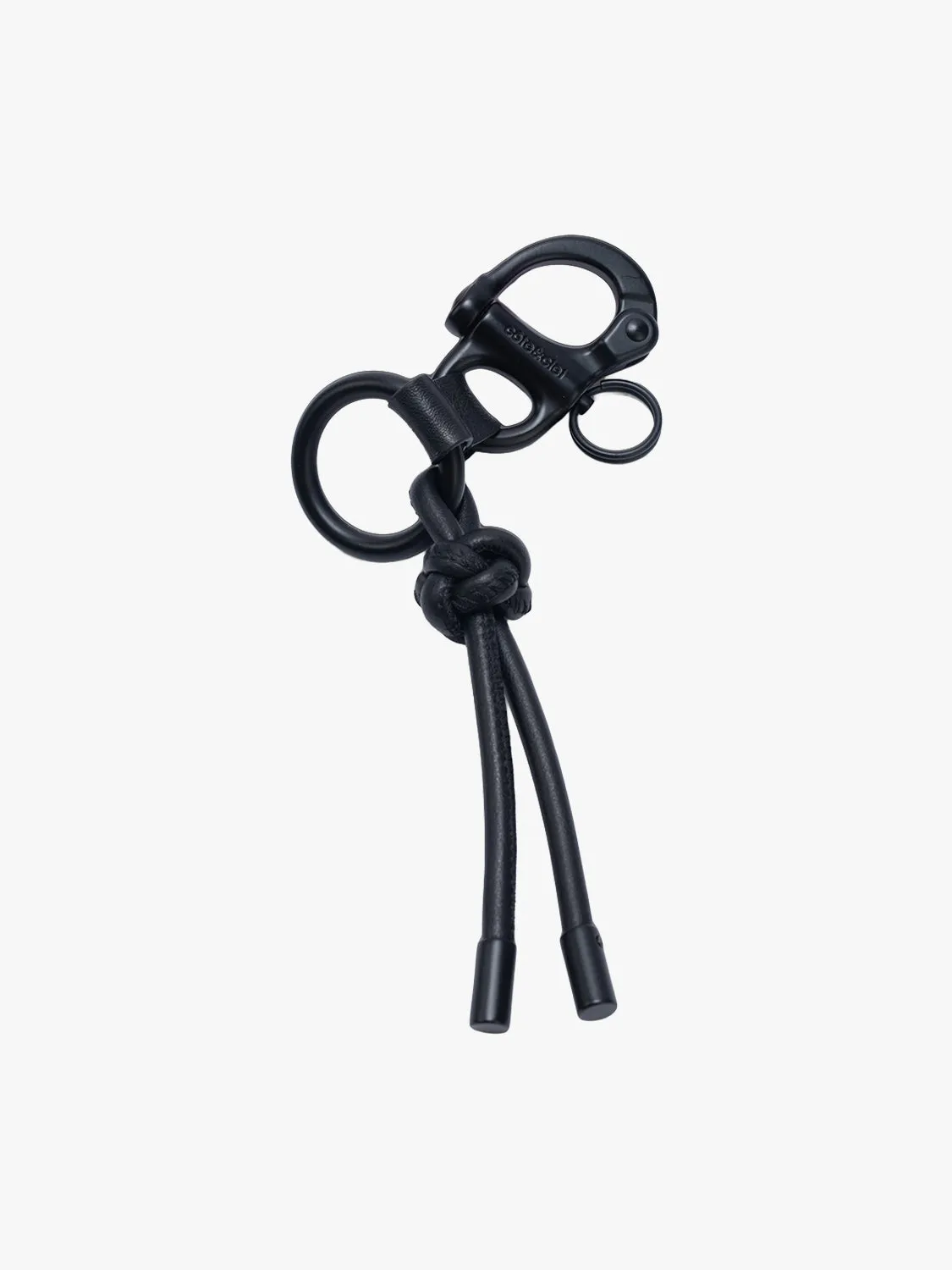 côte&ciel LetGo Knot Alias nøglering sort læder