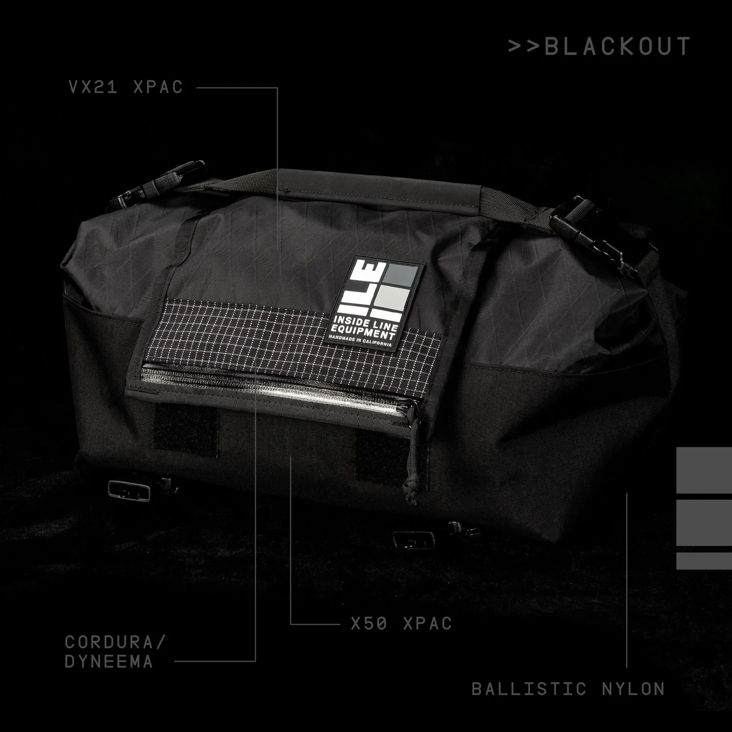 Inside Line Equipment Porteur Rackbag cykeltaske blackout