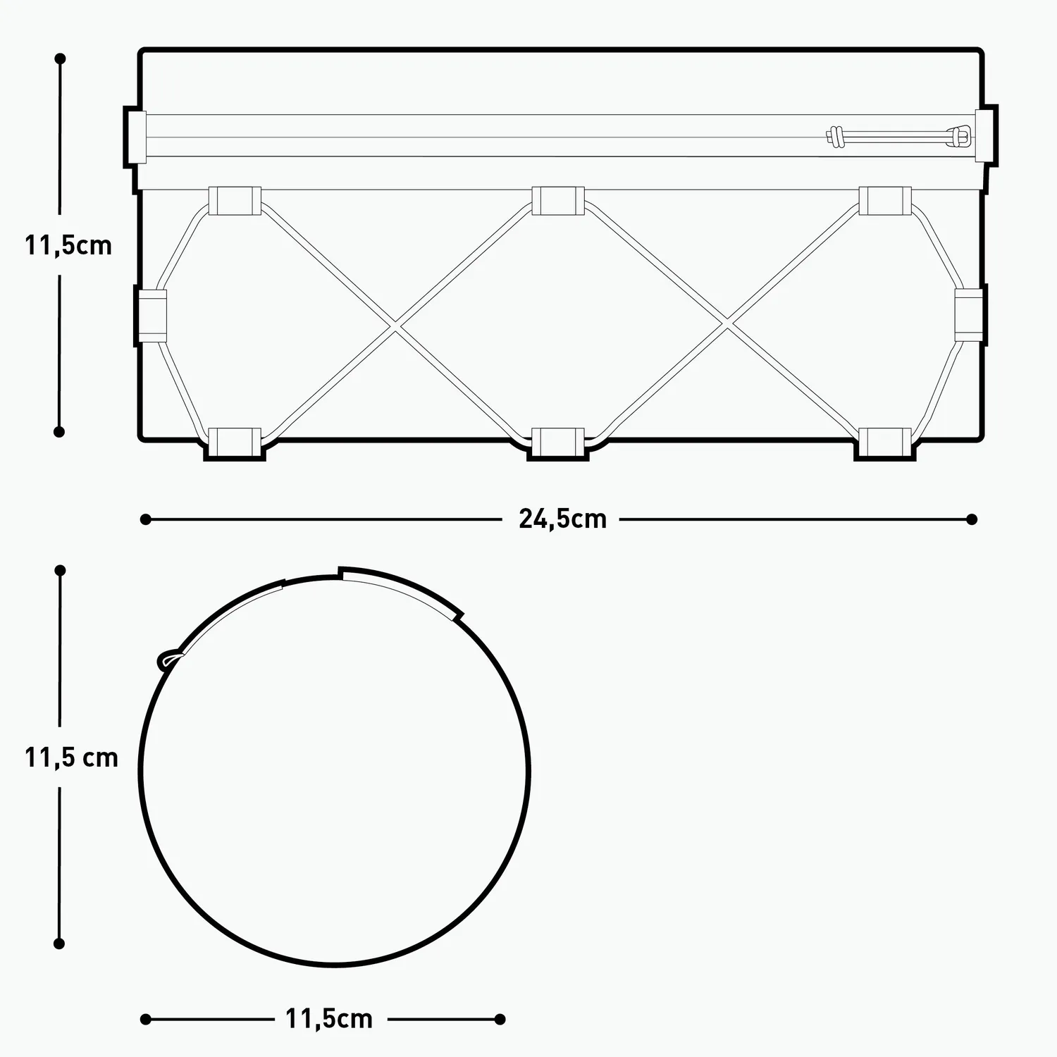 Evoc Handlebar Roll 2 styrtaske sort bikepacking
