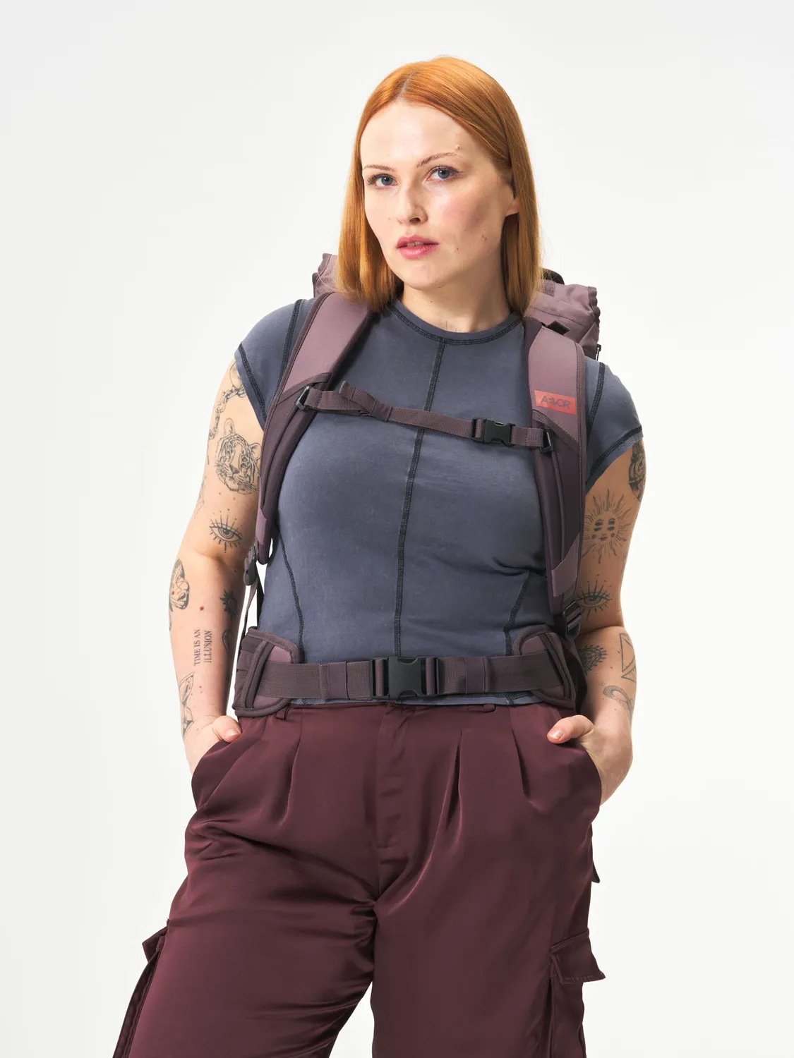 Aevor Travel Pack rejserygsæk Oxy Purple 38-45 liter håndbagage