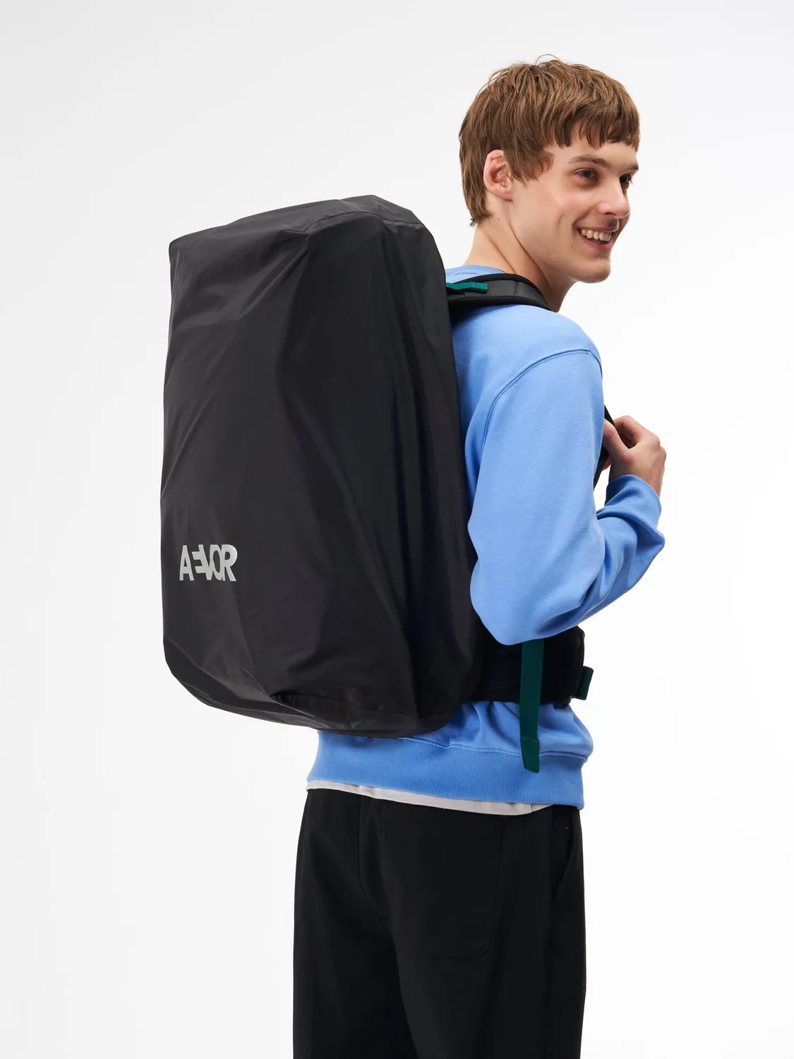 Aevor Travel Pack regnslag Ripstop Black let