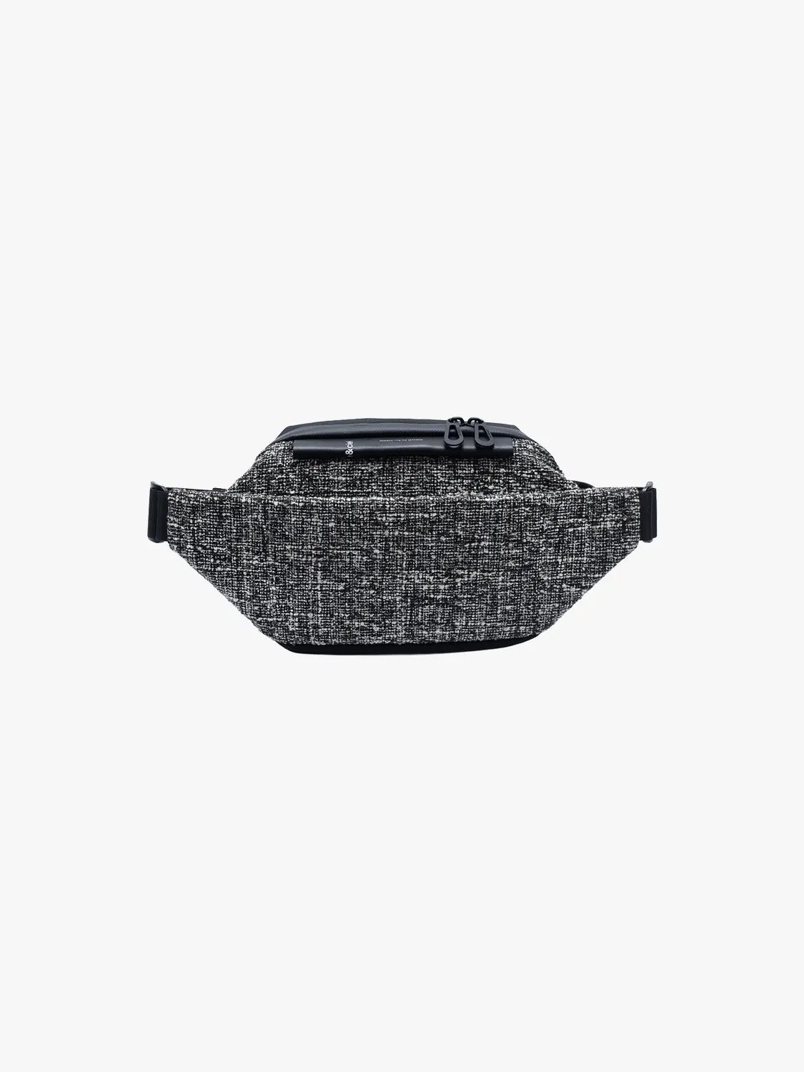 côte&ciel Isarau S Tweed crossbody Black Cream 4L