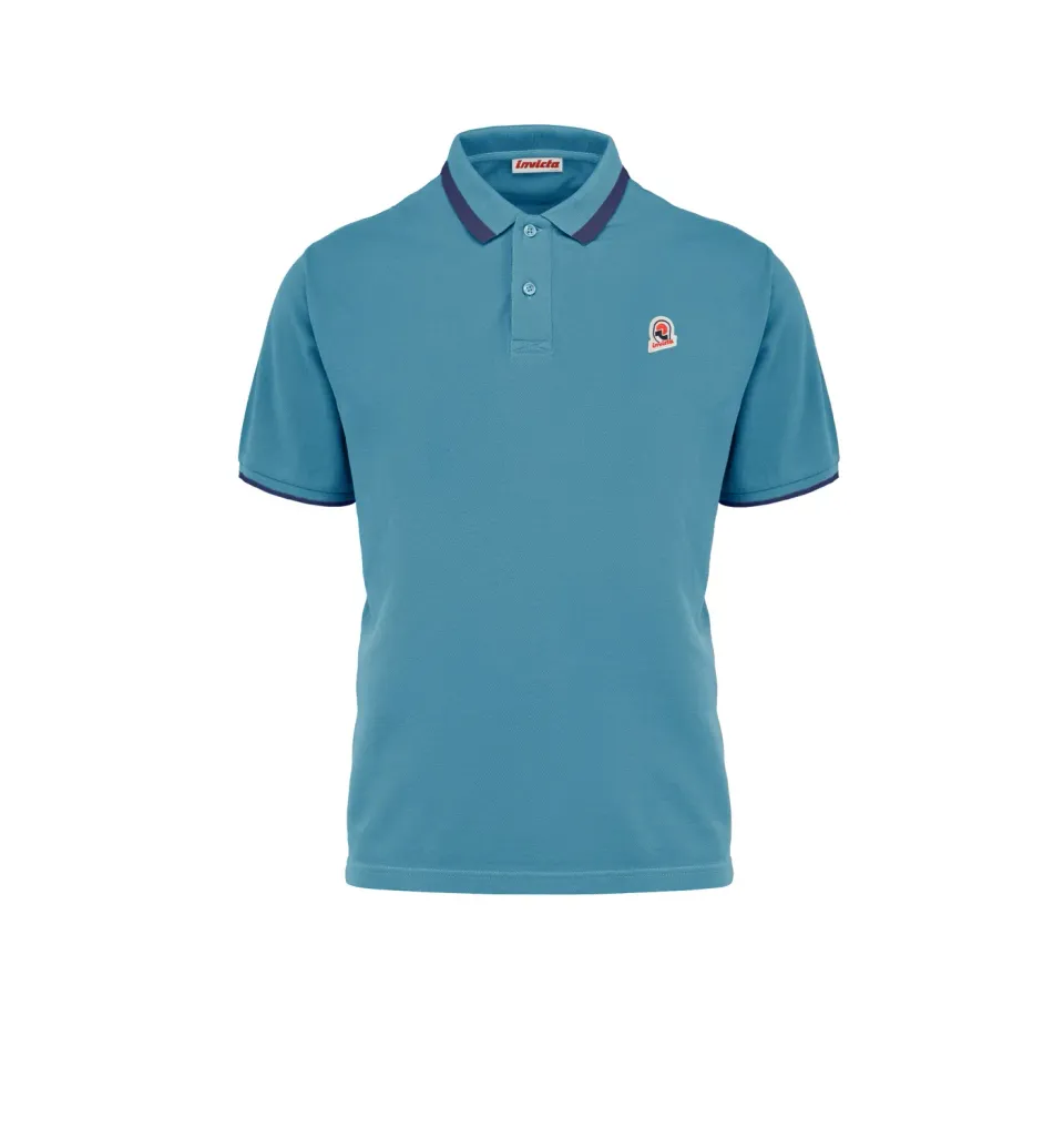 Invicta herre polo bomuldspiqué kontrast