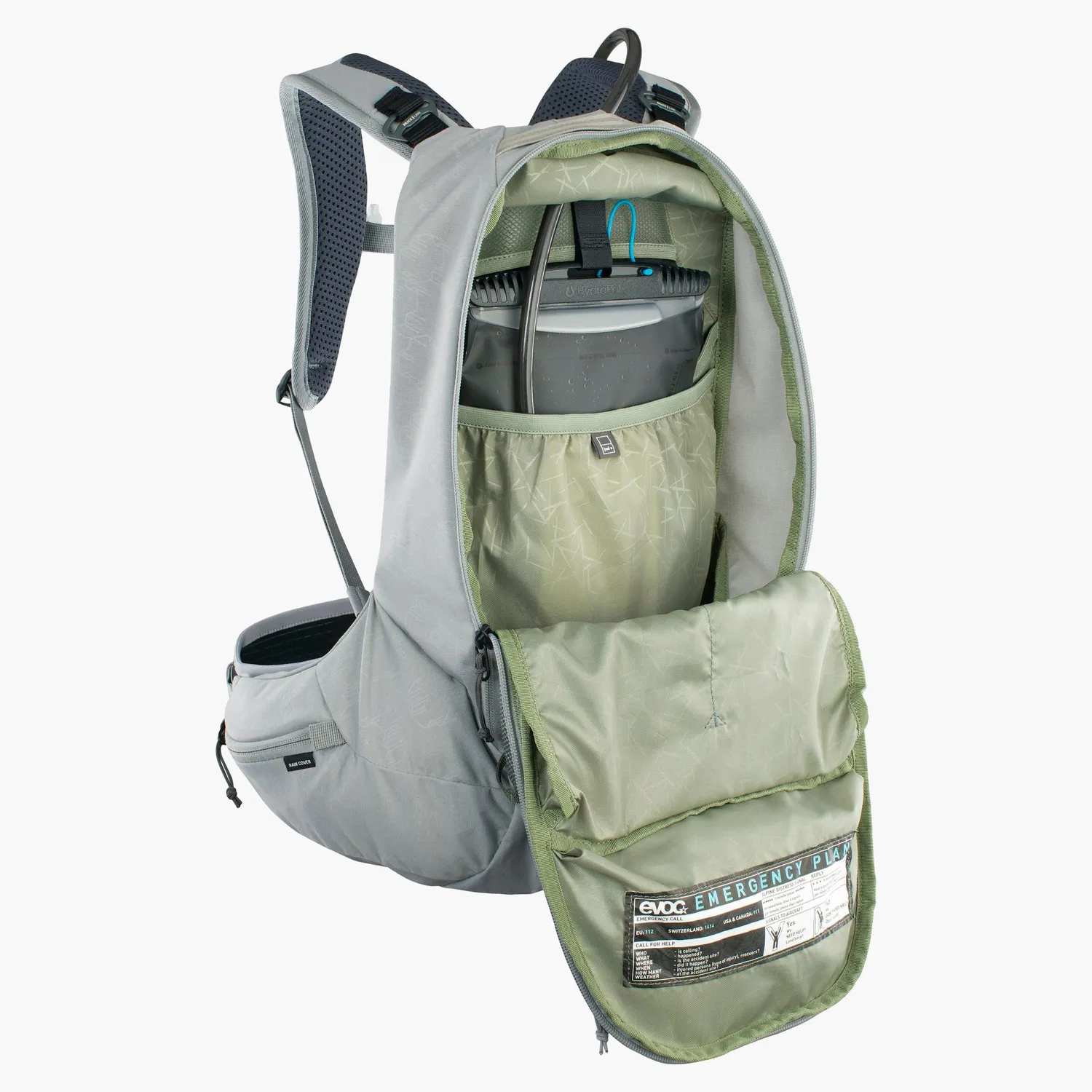 Evoc Trail Pro SF 12 rygsæk stone XS beskytter