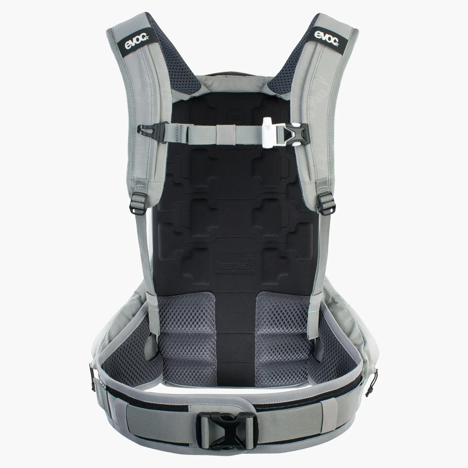Evoc Trail Pro SF 12 rygsæk stone XS beskytter