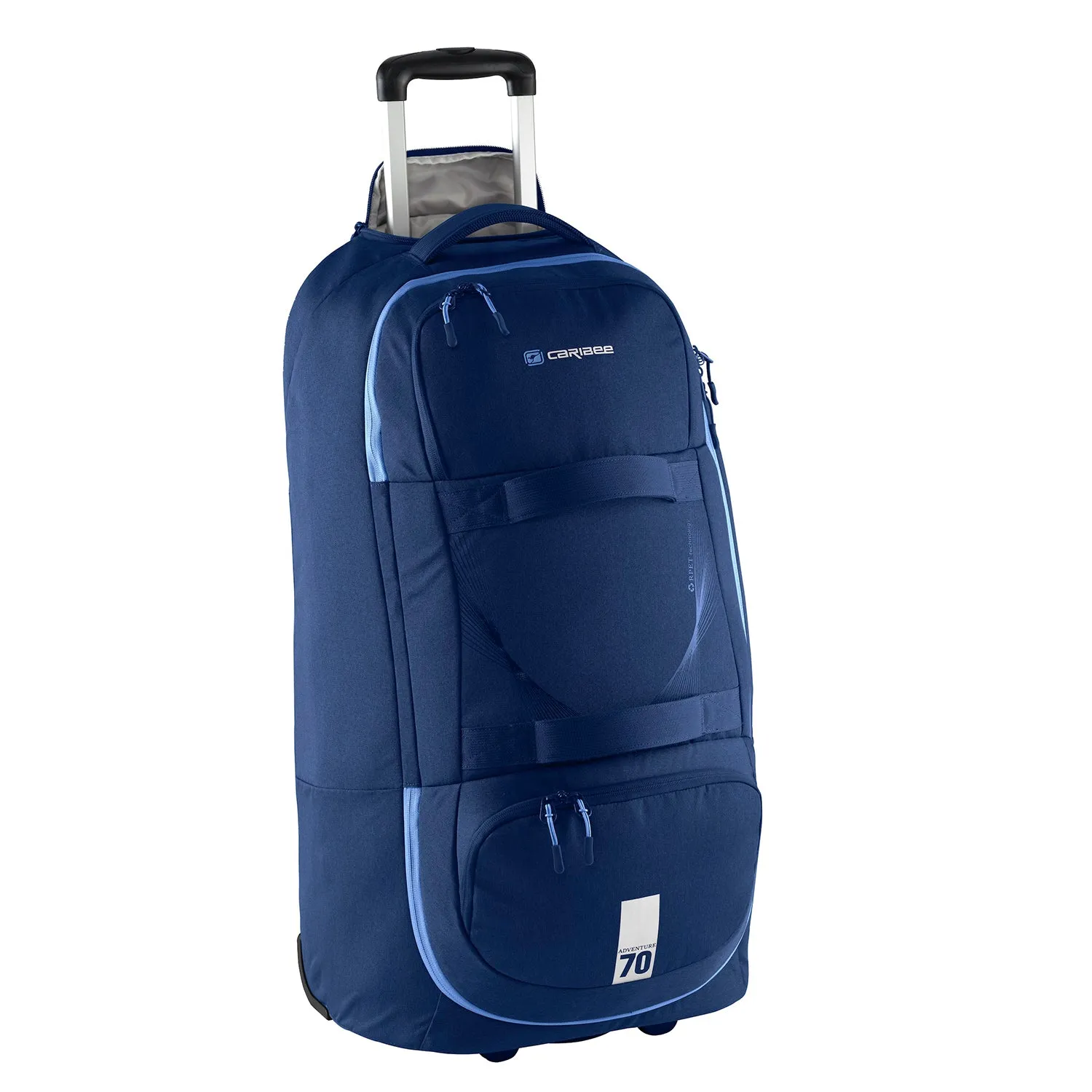 Caribee Adventure 70L rygsæk med hjul dybblå 70 liter