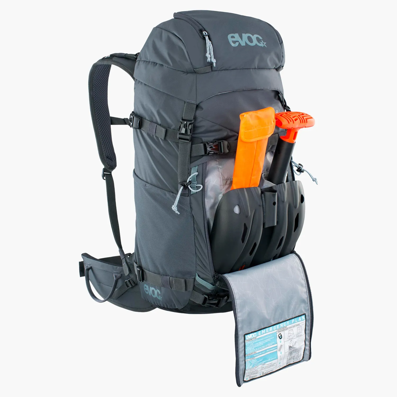 Evoc Patrol 40 skirygsæk carbon grey 40 liter