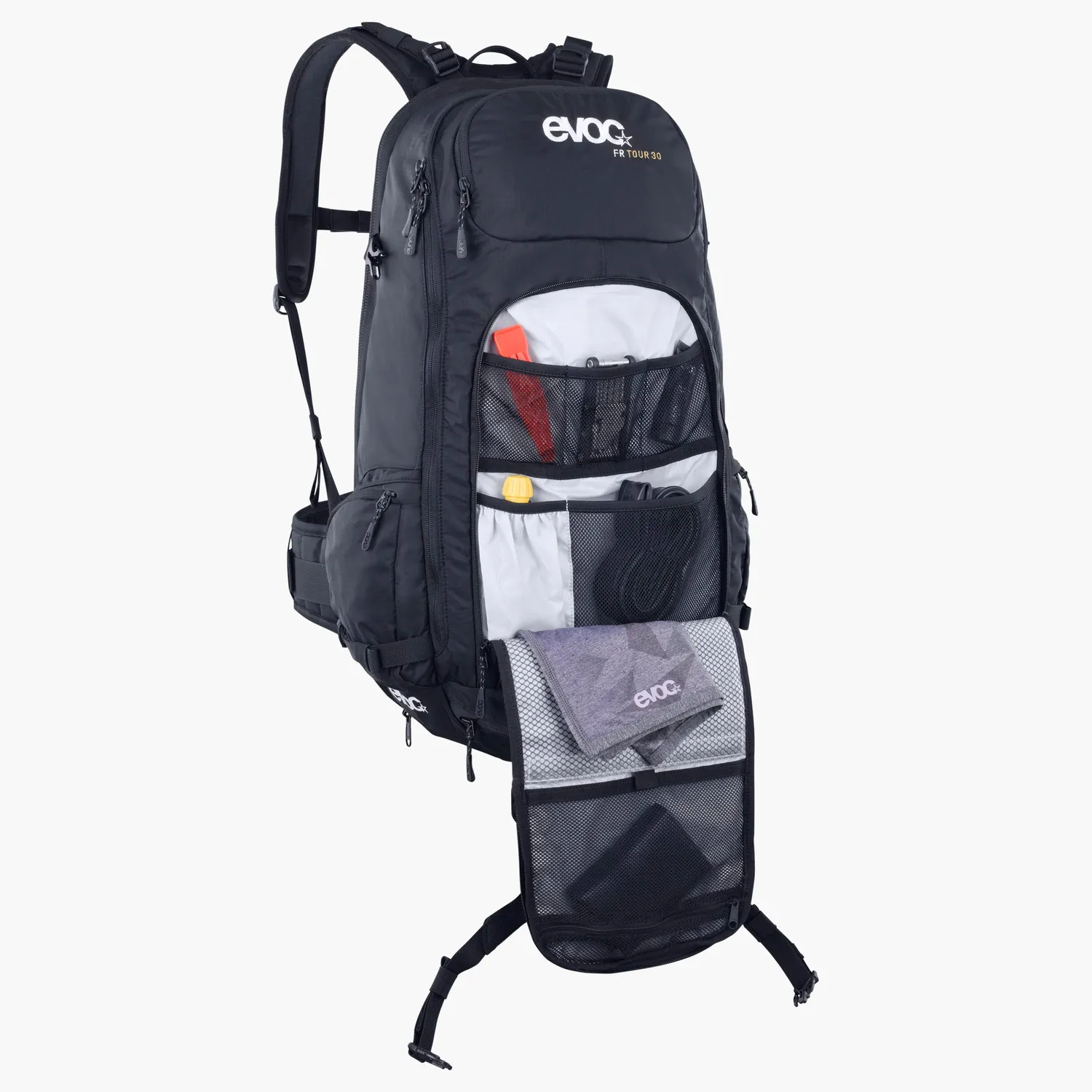Evoc FR Tour 30 rygsæk sort 30 liter rygskjold