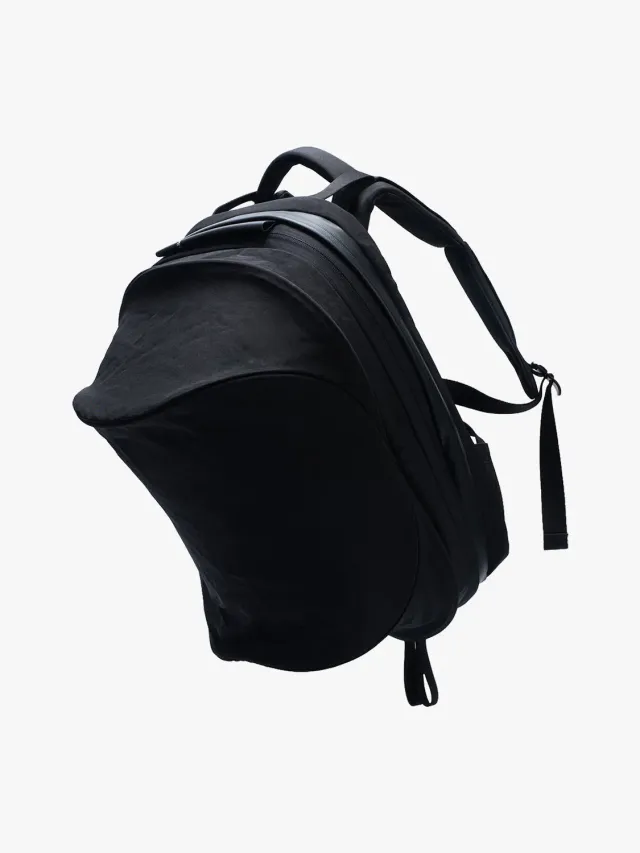 côte&ciel Elvo Carbon Black rygsæk 12L laptop 14" kan udvides