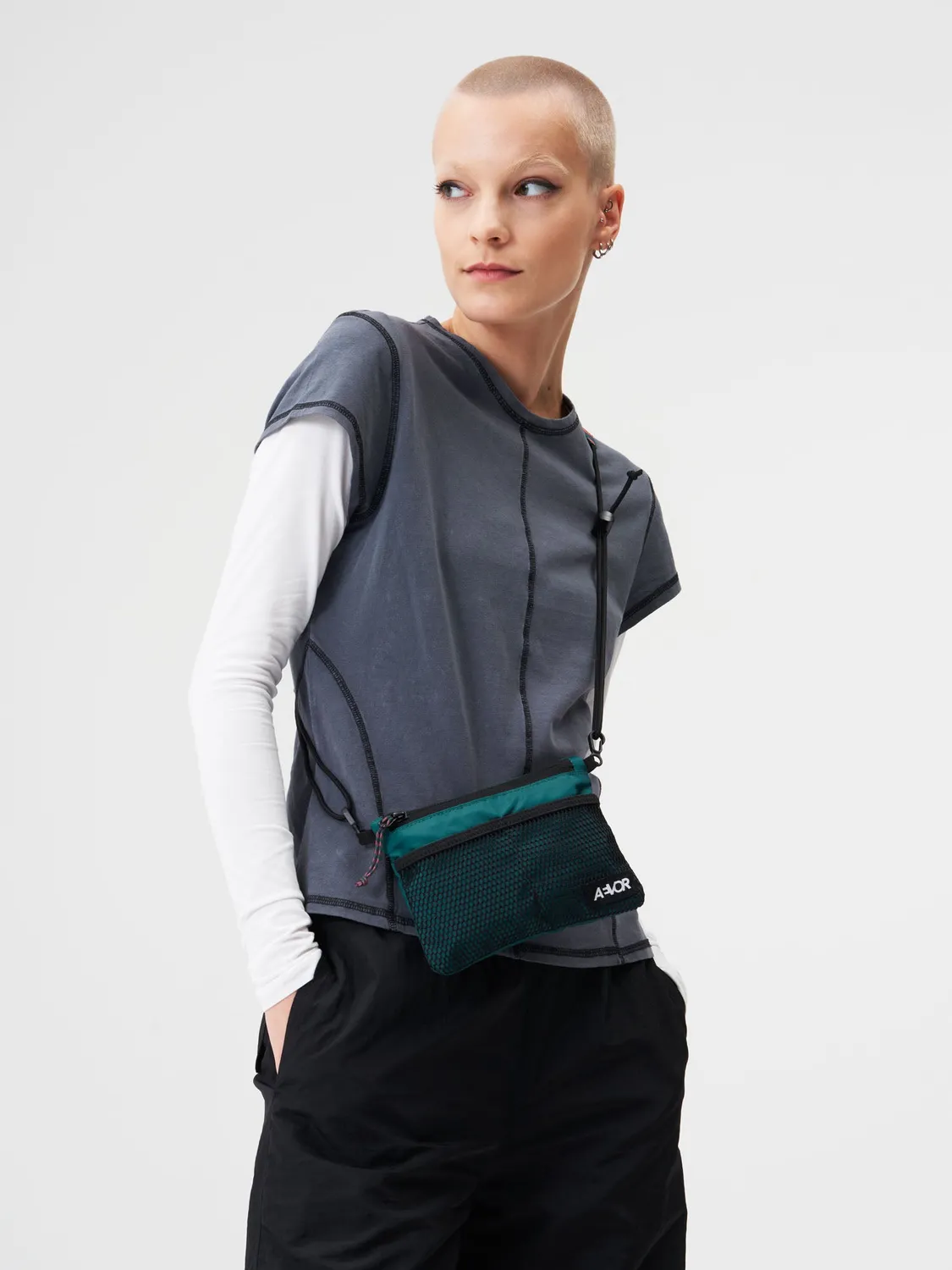 Aevor Chest Pouch brysttaske Ripstop Evergreen let