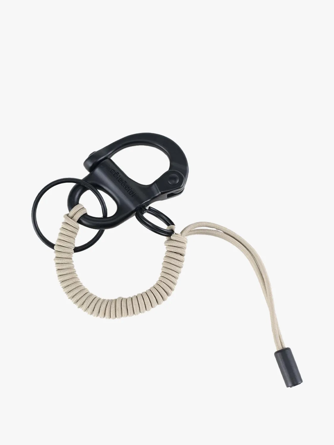 côte&ciel LetGo Greige Black nøglering elastisk