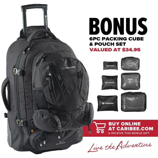 Caribee Sky Master 70L IV rejserygsæk med hjul