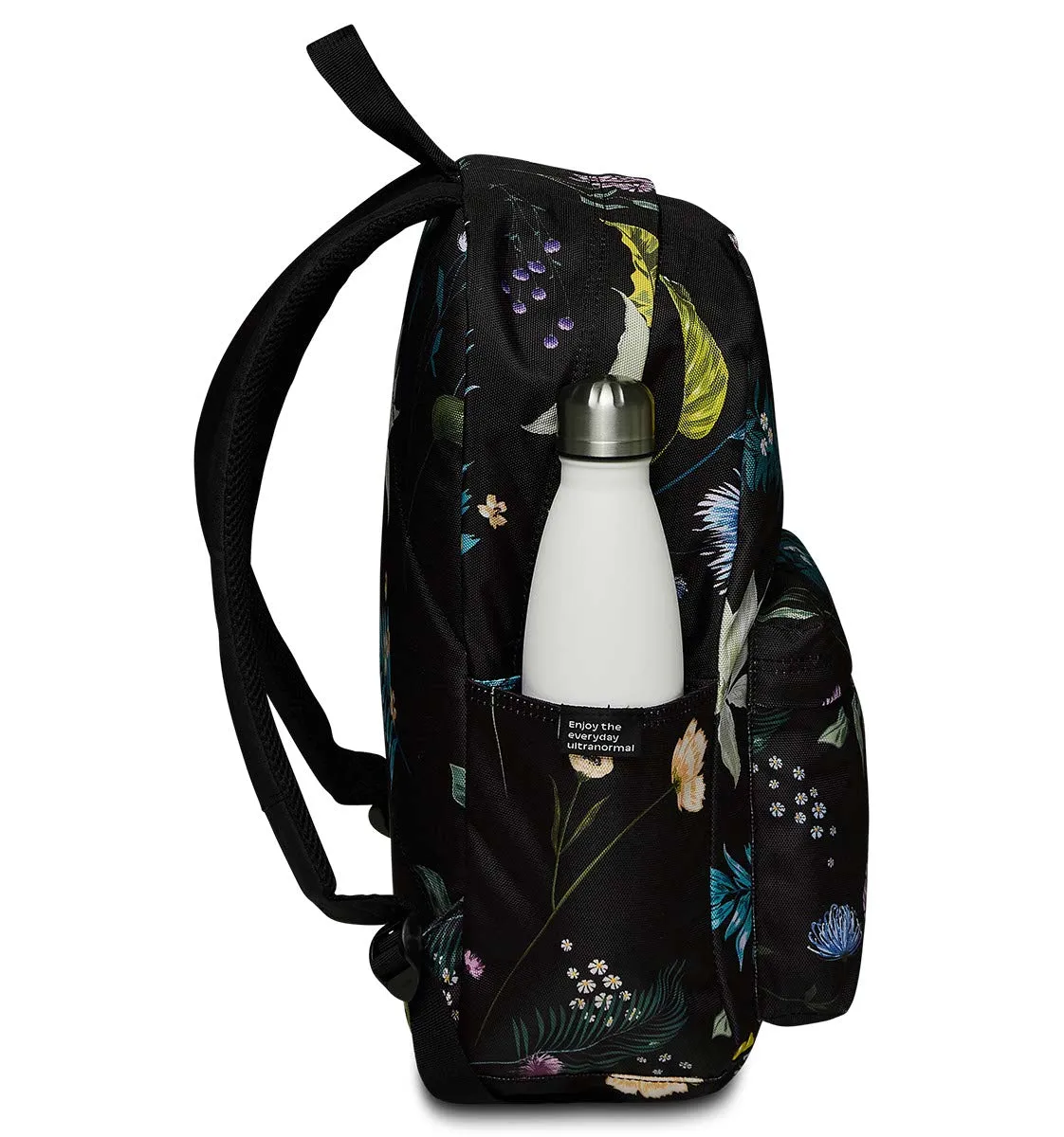 Invicta Carlson Fantasy rygsæk Black Flowers 24 liter
