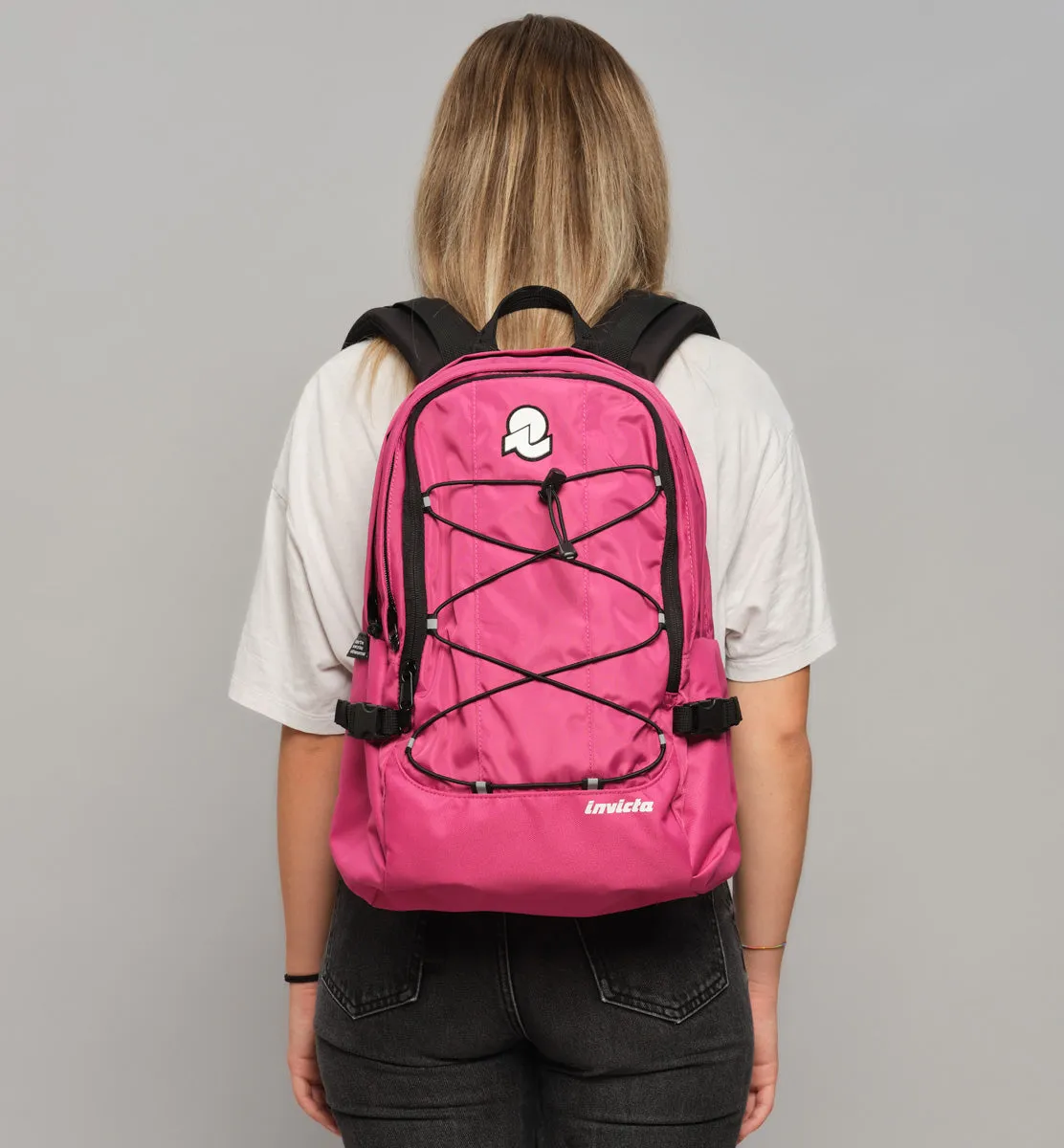 Invicta Act Smart rygsæk Festival Fuchsia med pc-lomme