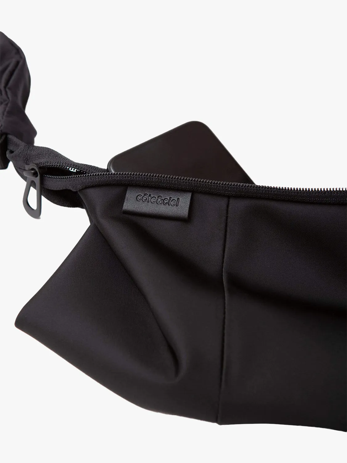côte&ciel Kivu S Sleek Black clutch sort nylon