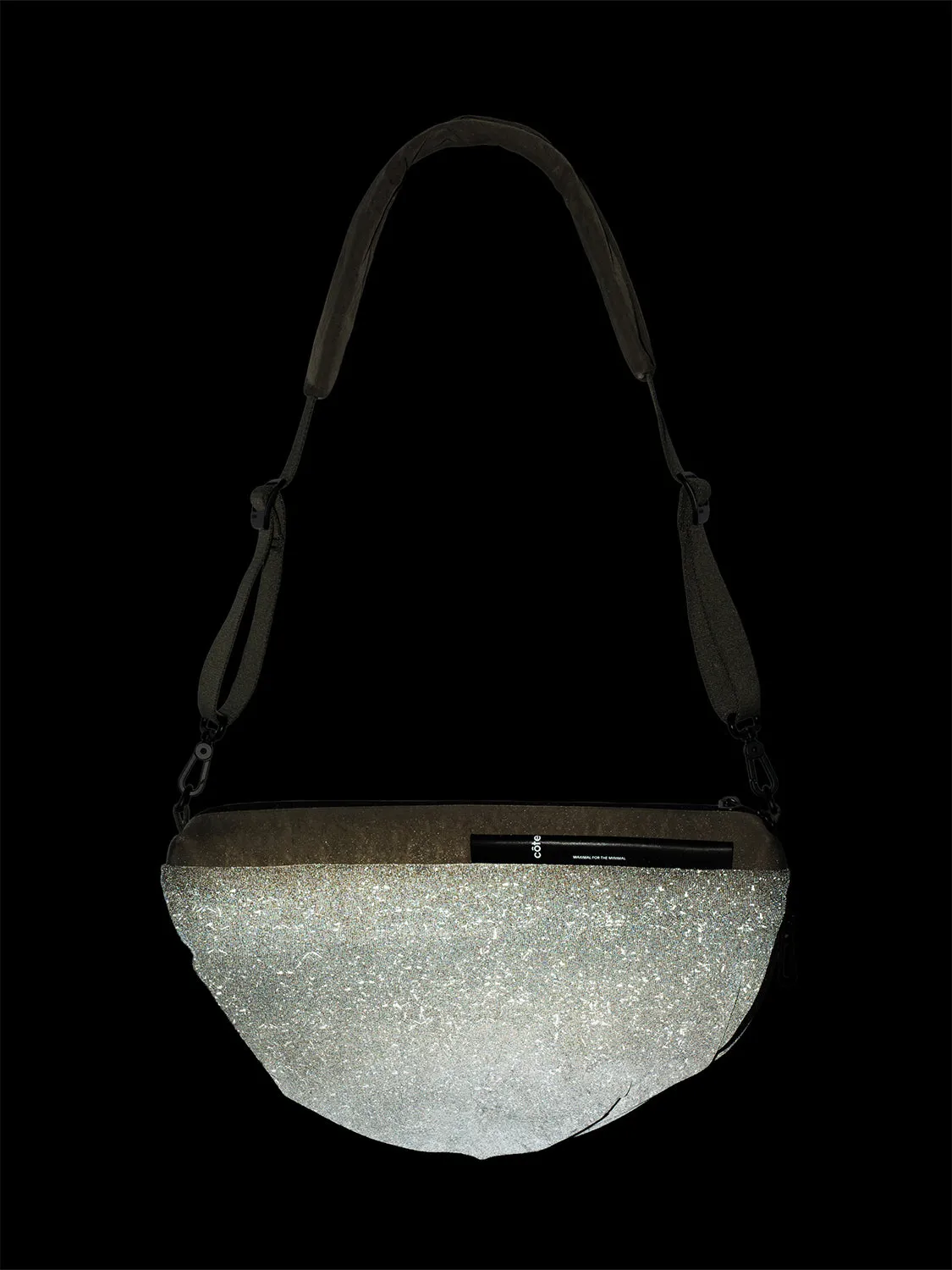 côte&ciel Orne Reflective skuldertaske taupe reflekterende