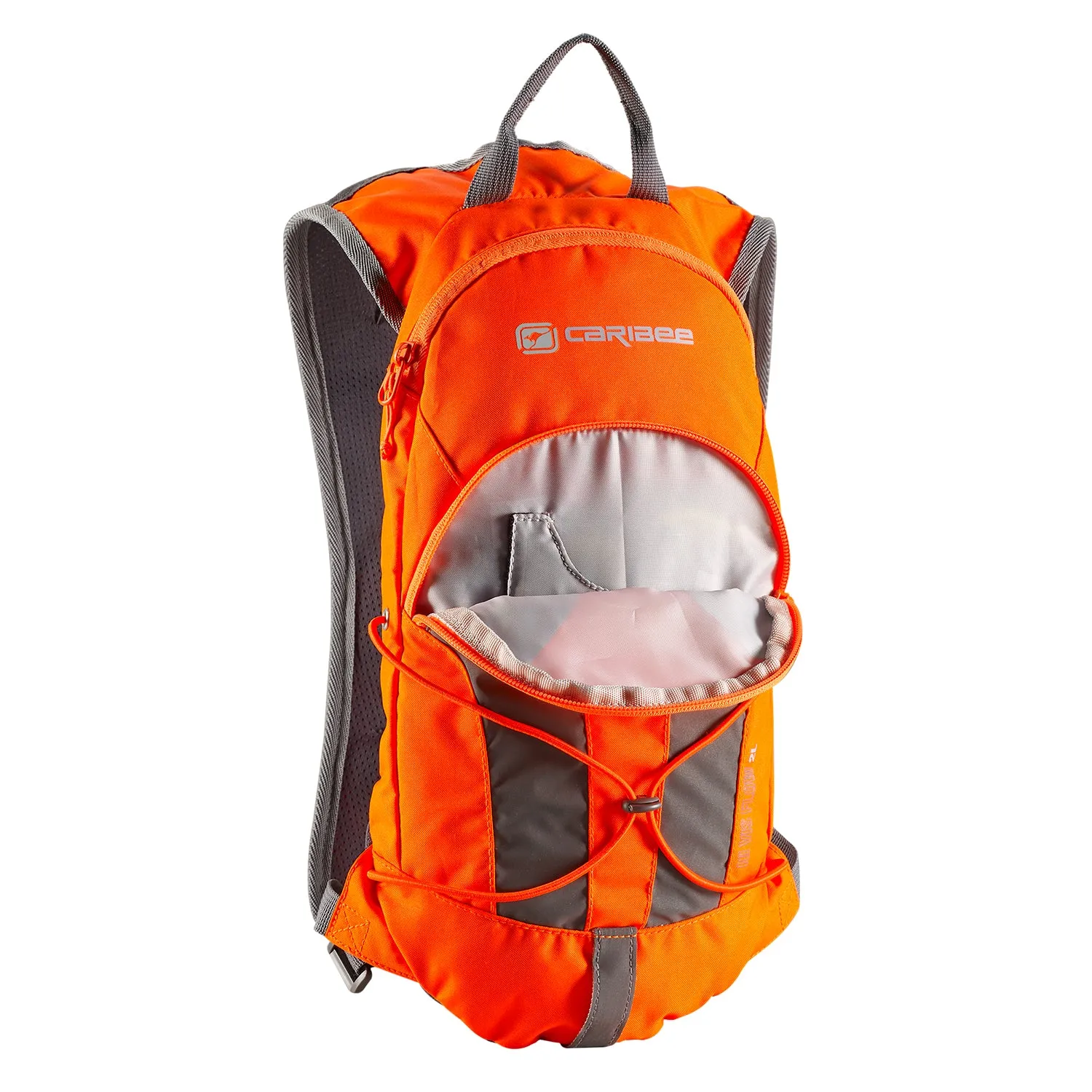 Caribee Stinger 2L Hi Vis drikkerygsæk orange refleks
