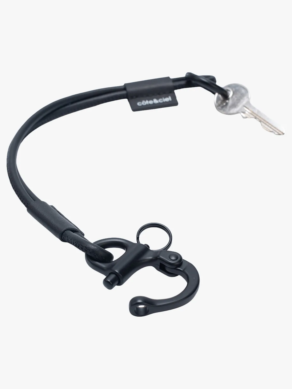 côte&ciel LetGo Cord S nøglesnor sort læder