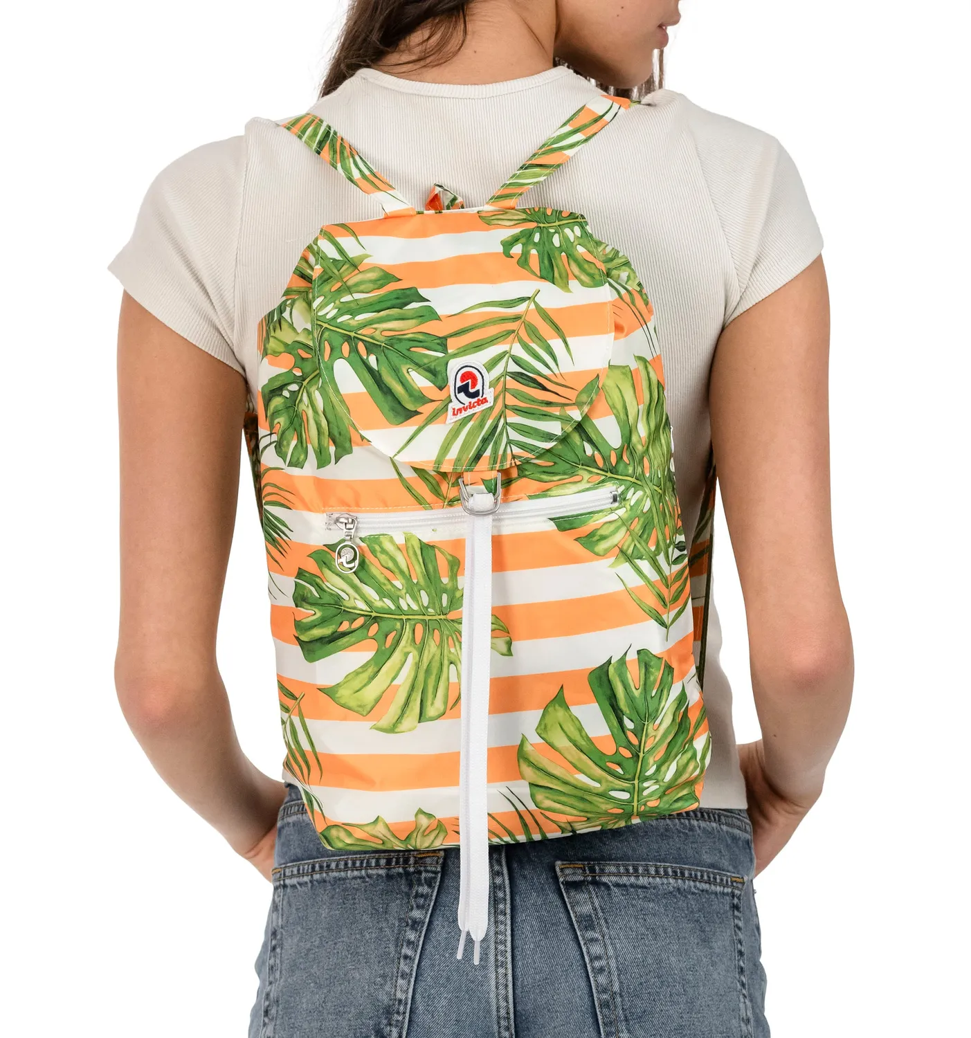 Invicta Minisac Graphic foldbar rygsæk palm