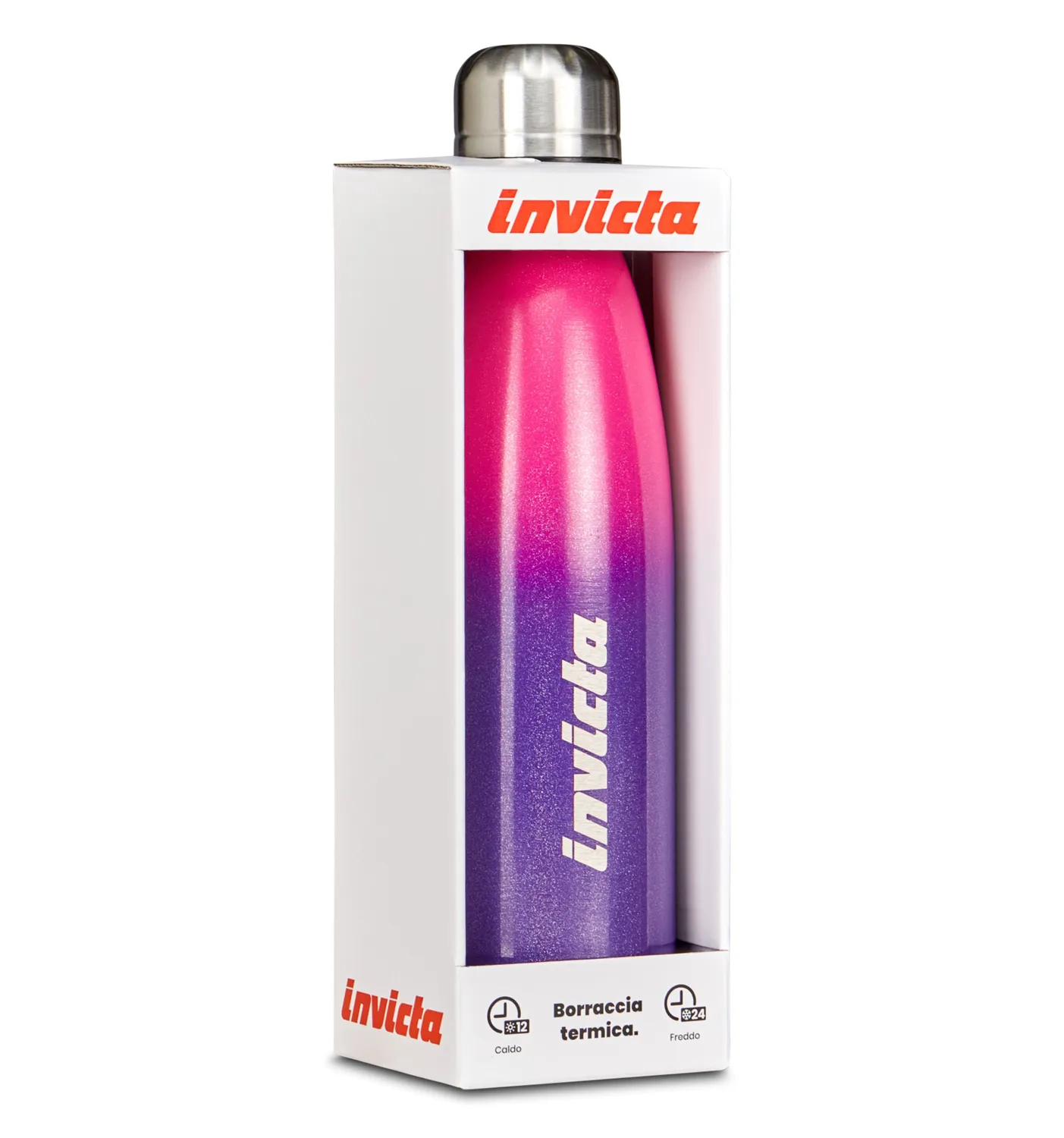 Invicta Shine termodrikkedunk stål 24h kold