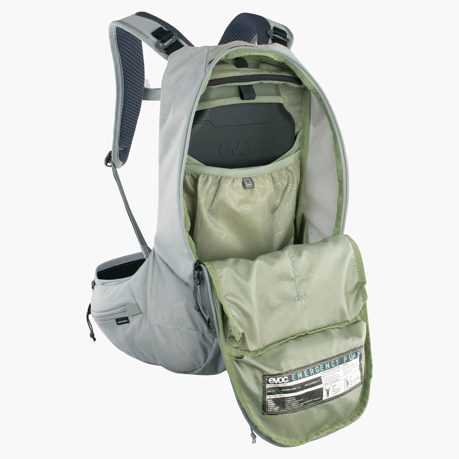 Evoc Trail Pro SF 12 rygsæk stone XS beskytter