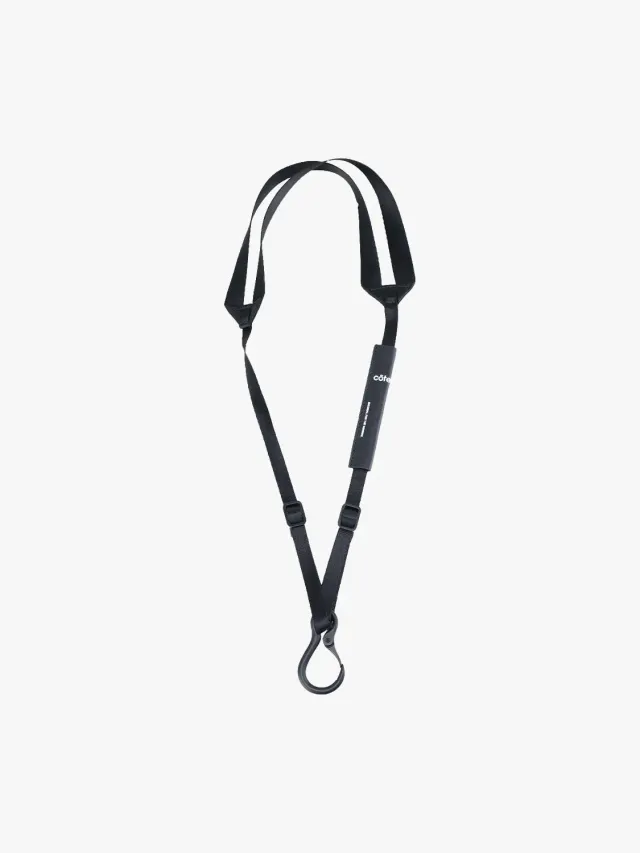 côte&ciel Lanyard Keychain nøglesnor sort metal