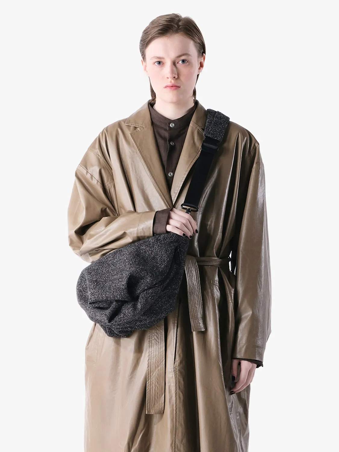 côte&ciel Orne crossbody taske 9,5L antracit tweed