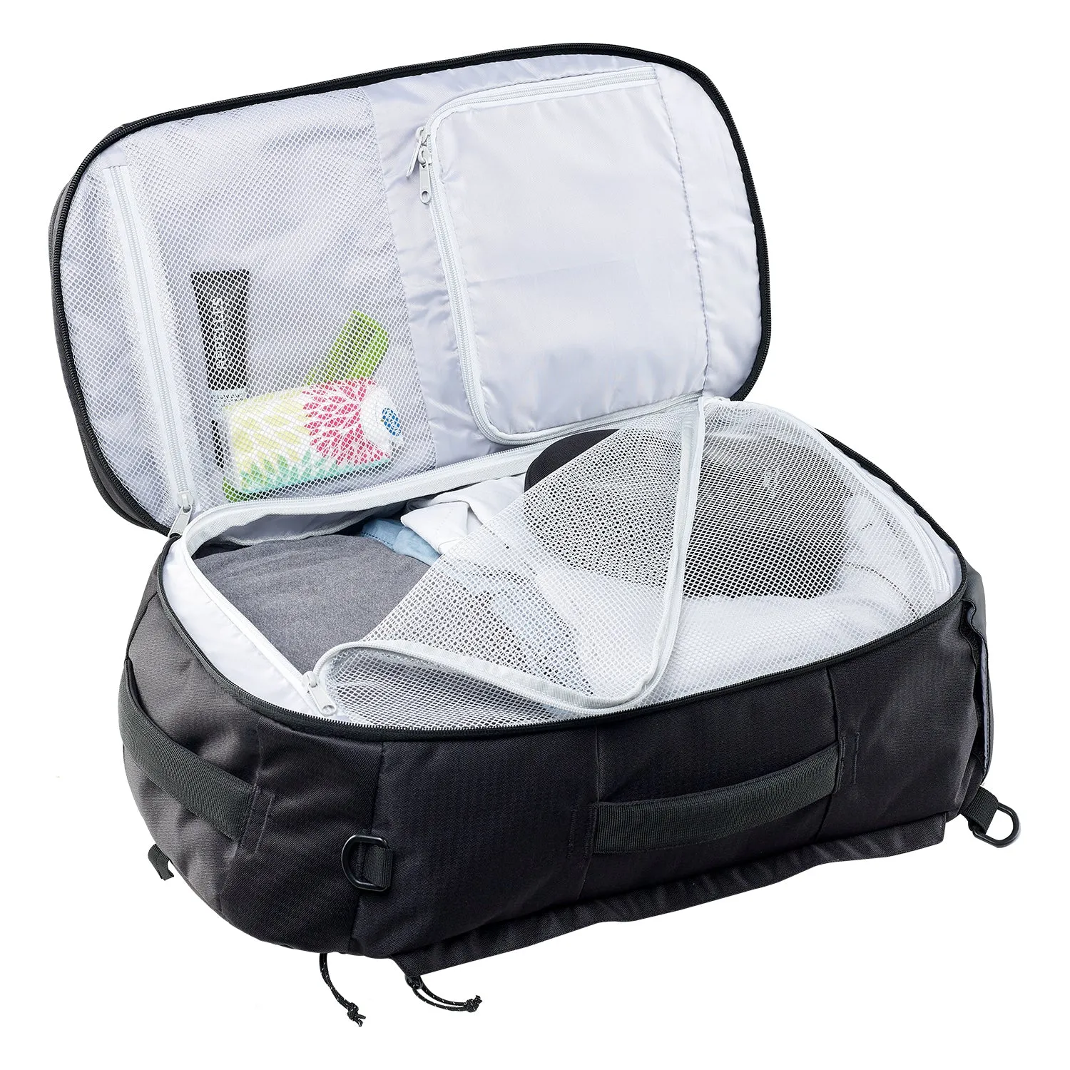Caribee Traveller 40L håndbagage rygsæk sort laptop