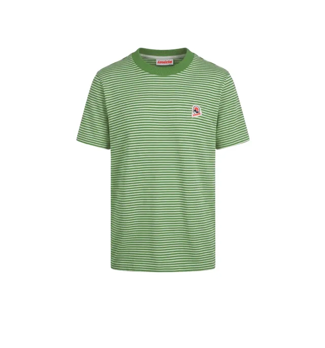 Invicta stribet T-shirt økologisk bomuld herre 305